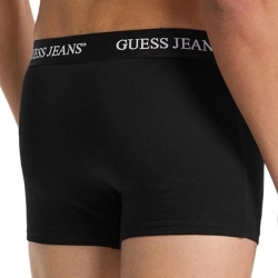 X3 Boxers Noir Homme Guess Trunk