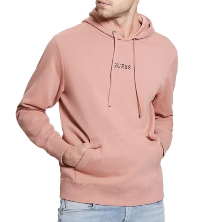 Sweat à Capuche Vieux Rose Homme Guess Roy