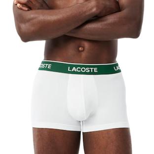 Lot de 3 Boxers Blanc Homme Lacoste 5H1300