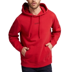 Sweat à capuche Rouge Homme Guess Essential