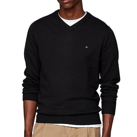 Pull Noir Homme Tommy Hilfiger Pima