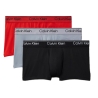 X3 Boxers Noir/Rouge/Gris Homme Calvin Klein Jeans Low Rise Trunk