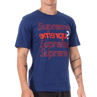 T-shirt Bleu/Rouge Homme Supreme Grip Squash