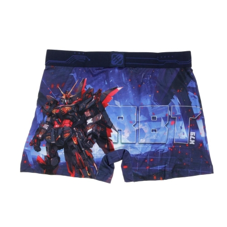 Boxer Bleu/Noir à Imprimés Homme Freegun NIN