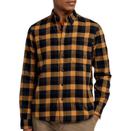 Chemise à Carreaux Marine/Camel Homme Timberland Solucell Buffalo