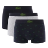 x3 Boxers Marine/Vert/Gris Homme Lacoste Stretch