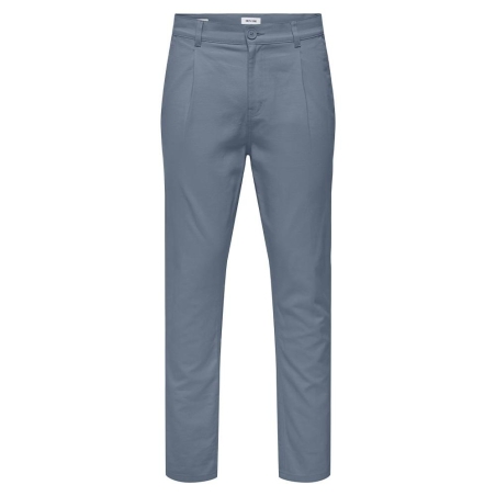 Pantalon fluide Bleu/Gris Homme Only & Sons Bologna