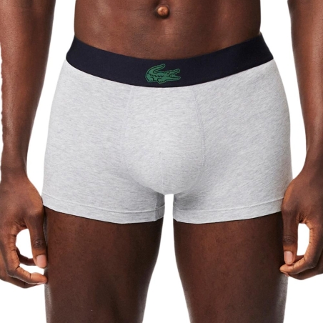 x3 Boxers Marine/Vert/Gris Homme Lacoste Stretch