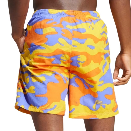 Short de bain Jaune/Bleu Homme Adidas Swimsh