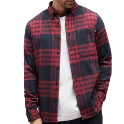 Chemise Marine/Bordeaux Homme Timberland Flannel
