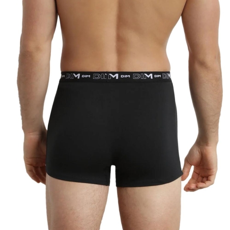 Lot de 2 Boxers Blanc/Noir Homme Dim D6596