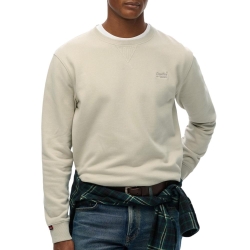 Pull Beige Homme Superdry Essential Logo Crew