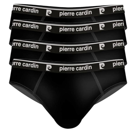 X4 Slips Noir Homme Pierre Cardin Ssvet