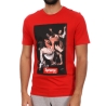 T-shirt Rouge Homme Supreme Grip Caravag