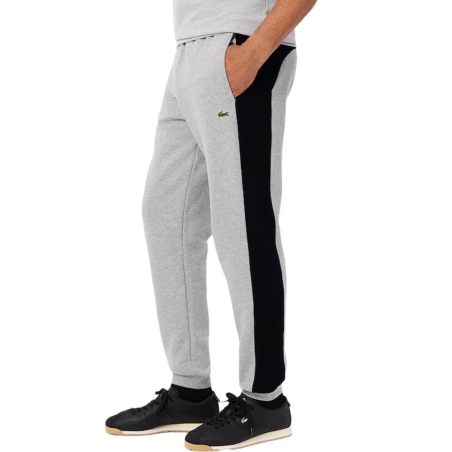 Jogging Gris/Noir Homme Lacoste Tapered Colour