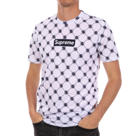 T-shirt Blanc Homme Supreme Grip Walt