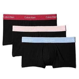 x3 Boxers Noir/Rose/Bleu Homme Calvin Klein Rise Trunk