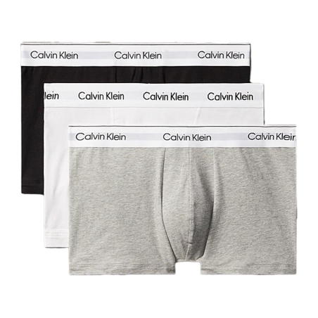 x3 Boxers Noir/Gris/Blanc Homme Calvin Klein Relaxed Fit Trunk