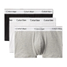 x3 Boxers Noir/Gris/Blanc Homme Calvin Klein Relaxed Fit Trunk