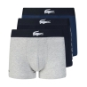 Lot de 3 Boxers Marine/Bleu/Gris Homme Lacoste 5H1803