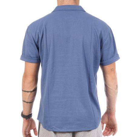 Chemise Manches Courtes Bleu Homme Paname Brothers DOV
