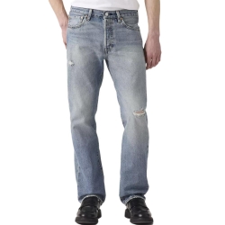 Jean Bleu Clair Homme Levi's 501 Levis Original Fit Med