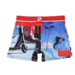 Boxer Rouge/Bleu à Imprimés Homme Freegun NIN