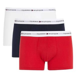 x3 Boxers Rouge/Blanc/Marine Homme Tommy Hilfiger Trunk