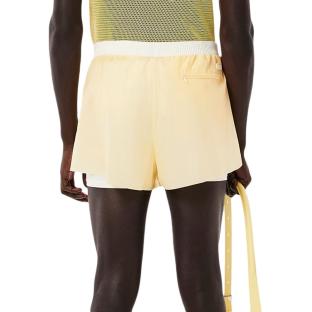 Short Jaune Homme Lacoste Runway Sheer