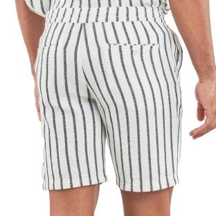 Short Blanc/Marine Rayure Homme Selected Slhregsal