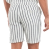 Short Blanc/Marine Rayure Homme Selected Slhregsal