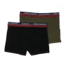 x2 Boxers Noir/Kaki Serge Homme Blanco Class3