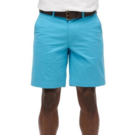 Short Chino Turquoise Homme Superdry Stretch