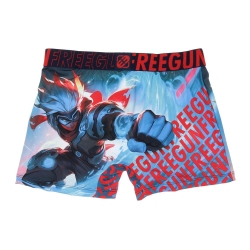 Boxer Noir/Rouge/Bleu à Imprimés Homme Freegun POW
