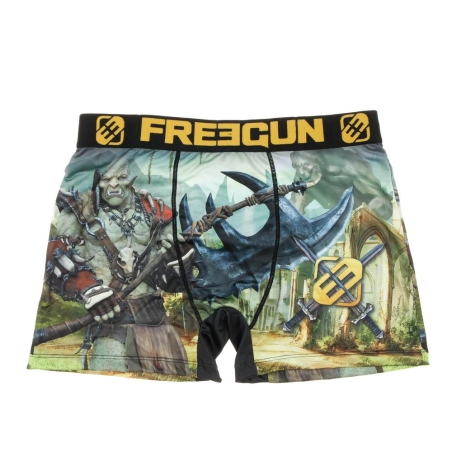 Boxer Vert/Jaune Homme Freegun Soldat