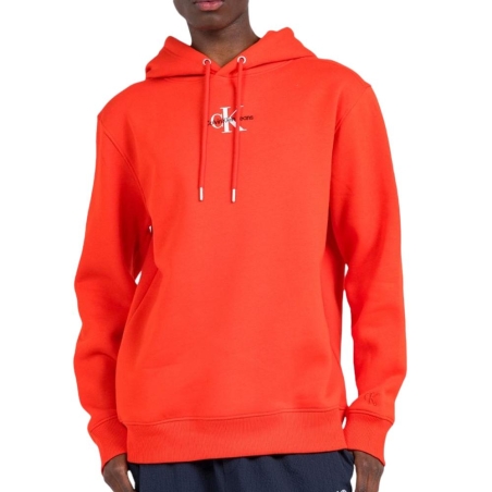 Sweat à Capuche Rouge Homme Calvin Klein J30J323749