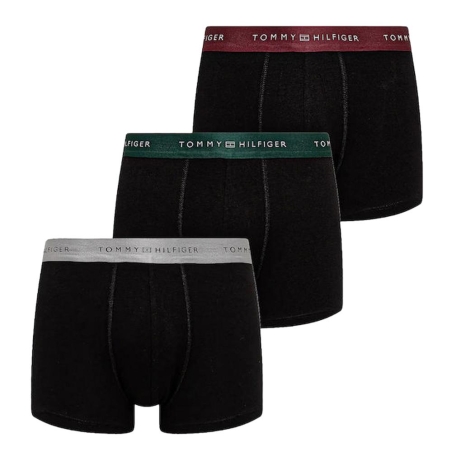Lot de 3 Boxers Noir Homme Tommy Hilfiger Metallics