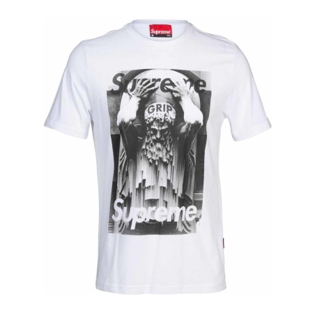 T-shirt Blanc Homme Supreme Grip God