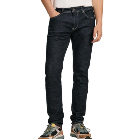 Jean Droit Bleu Brut Homme Pepe Jeans Tapered Jeans Stanley