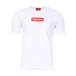 T-shirt Blanc/Rouge Homme Supreme Grip Michael