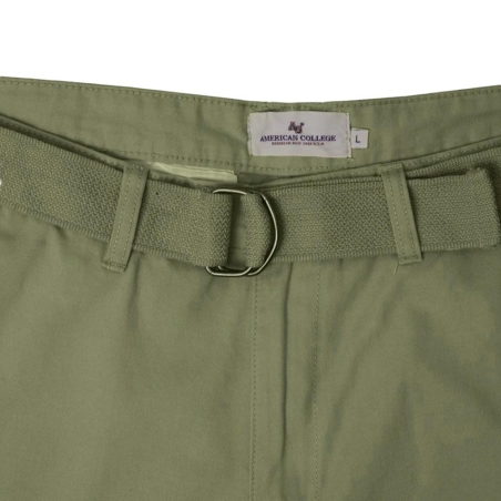 Short Kaki Homme American College Chino