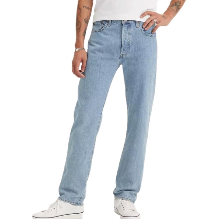 Jean Bleu Clair Homme Levi's 501 Levis Original Fit