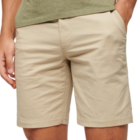 Short Chino Beige Homme Superdry Stretch