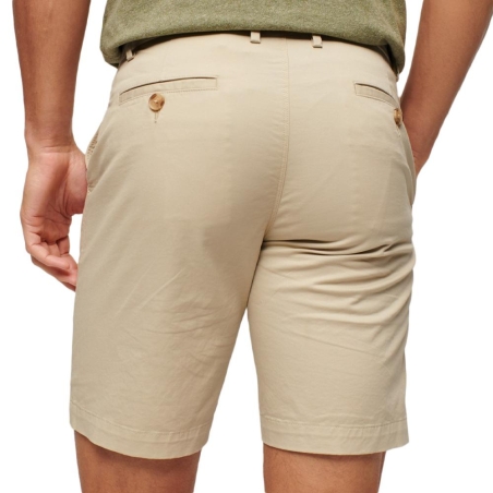 Short Chino Beige Homme Superdry Stretch