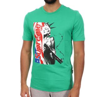 T-shirt Vert Homme Supreme Grip Maril