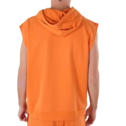 Sweat Manches Courtes Orange Homme Deeluxe Disco