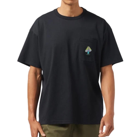 T-shirt Noir Homme Converse Mushroom