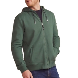 Sweat Zippé Vert Homme TBS JULINZIP