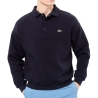 Sweat Polo Marine Homme Lacoste Loose Fit Pique