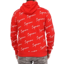 Sweat à Capuche Rouge Homme Supreme Grip Ally